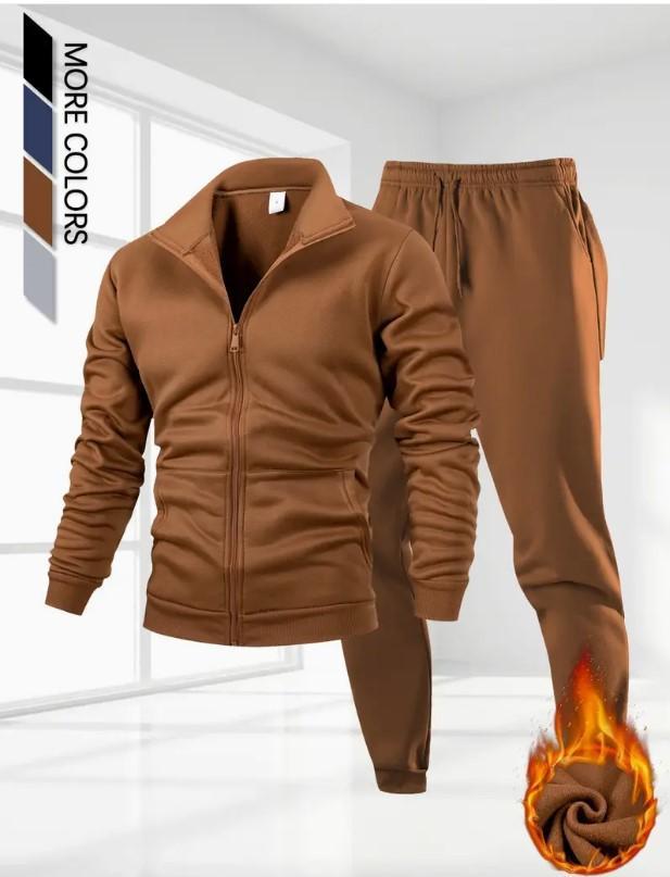 Signature Fleece Plush Track Suit Set