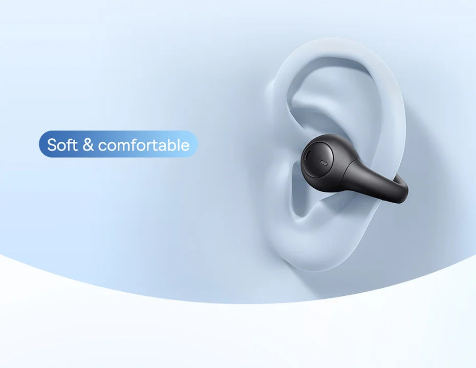 Baseus AirGo AS01 Ear clip Earphones Bluetooth 5.3 Wireless Earphone 2-MIc ENC HD Call Noise Reduction Headphones Sports Earbuds