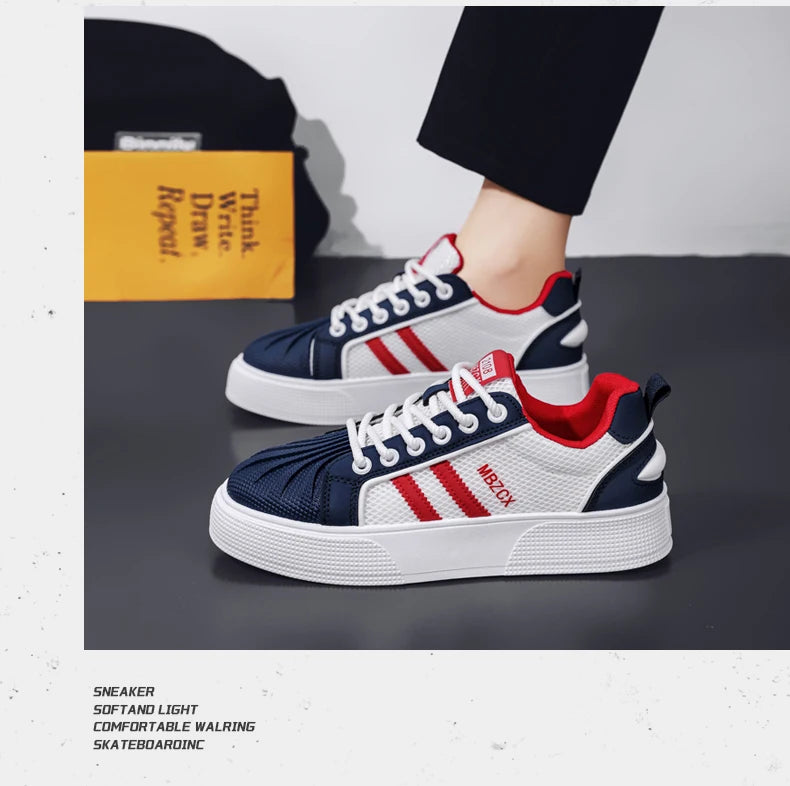 Shoes For Men Sports Sneakers - Trainers Free Shipping Street Style Four Seasons Shoes Skateboard Shoes