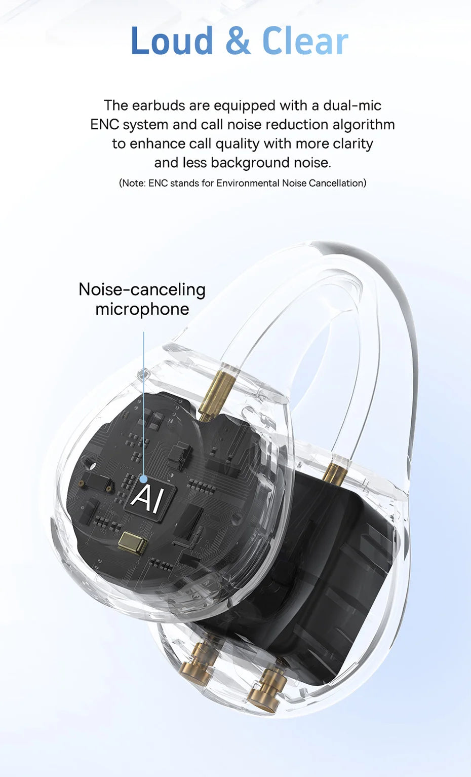 Baseus AirGo AS01 Ear clip Earphones Bluetooth 5.3 Wireless Earphone 2-MIc ENC HD Call Noise Reduction Headphones Sports Earbuds