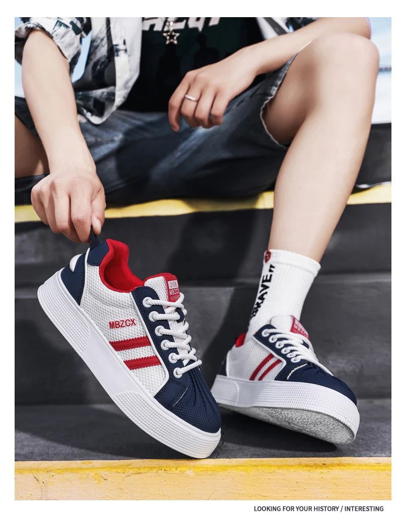 Shoes For Men Sports Sneakers - Trainers Free Shipping Street Style Four Seasons Shoes Skateboard Shoes