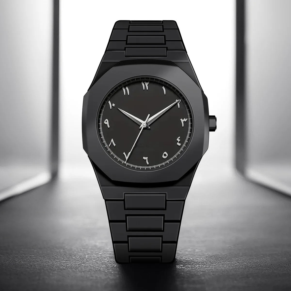 Modern Minimalist Men's Aura Watch Arabic Numeral Dial