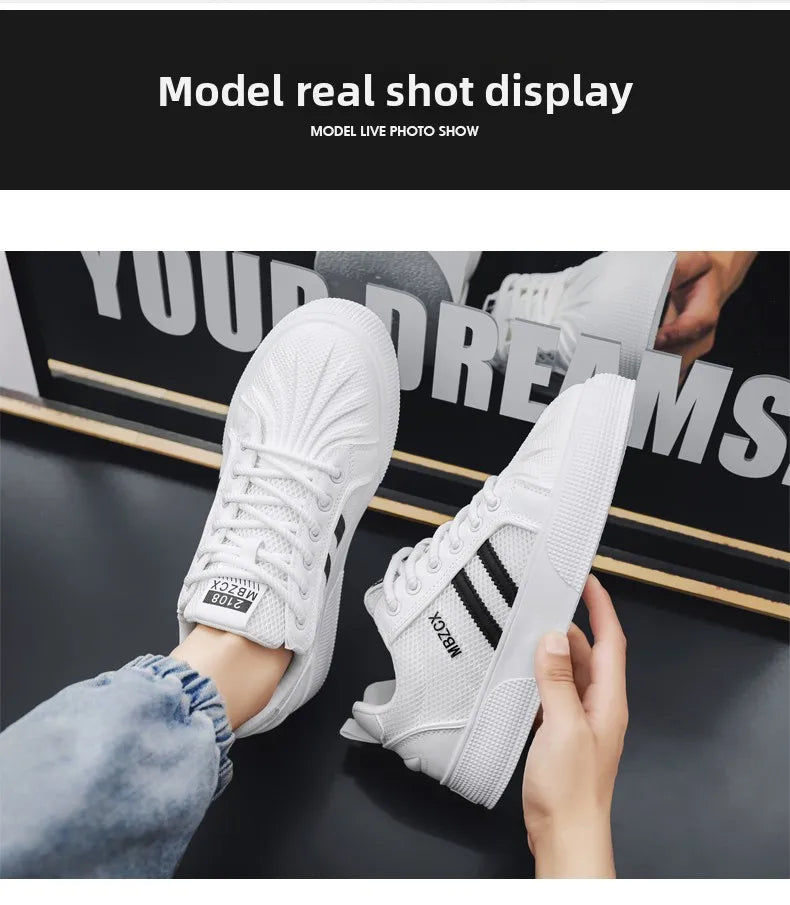 Shoes For Men Sports Sneakers - Trainers Free Shipping Street Style Four Seasons Shoes Skateboard Shoes