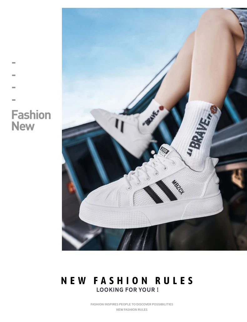 Shoes For Men Sports Sneakers - Trainers Free Shipping Street Style Four Seasons Shoes Skateboard Shoes