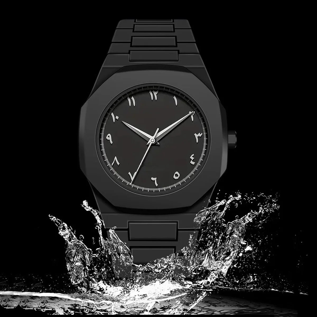 Modern Minimalist Men's Aura Watch Arabic Numeral Dial