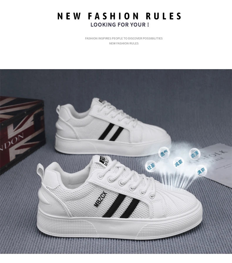 Shoes For Men Sports Sneakers - Trainers Free Shipping Street Style Four Seasons Shoes Skateboard Shoes