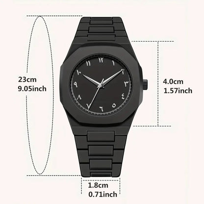 Modern Minimalist Men's Aura Watch Arabic Numeral Dial