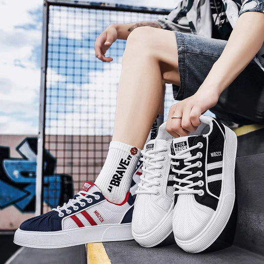 Shoes For Men Sports Sneakers - Trainers Free Shipping Street Style Four Seasons Shoes Skateboard Shoes