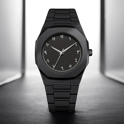 Modern Minimalist Men's Aura Watch Arabic Numeral Dial