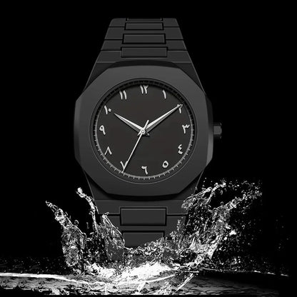 Modern Minimalist Men's Aura Watch Arabic Numeral Dial