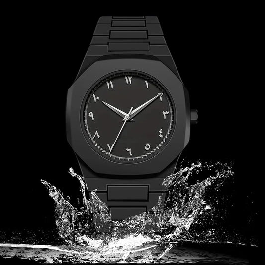 Modern Minimalist Men's Aura Watch Arabic Numeral Dial