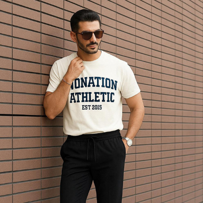 Men’s Cotton Printed Round Neck T-Shirt